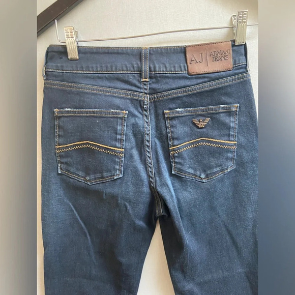 Armani high rise skinny denim jeans Sz 27 - Picture 10 of 13